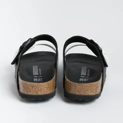 BIRKENSTOCK Low Sandals* - Flat Sandals -1019712 - Arizona Split - Black White