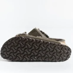 BIRKENSTOCK Low Sandals* - Flat Sandals 1020528 - Arizona Fur - Mocca
