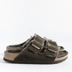BIRKENSTOCK Low Sandals* - Flat Sandals 1020528 - Arizona Fur - Mocca