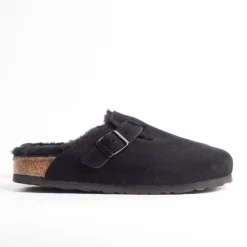 BIRKENSTOCK Sabots And Sleepers* - Sleepers 0259883 - Boston Fur - Black