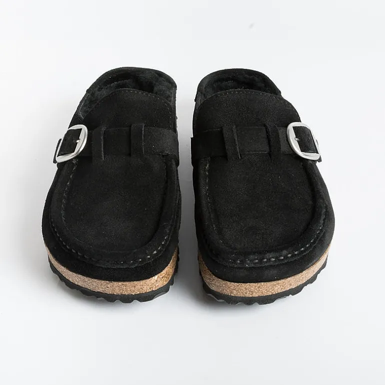 BIRKENSTOCK Sabots And Sleepers* - Sleepers 1018126 - Buckley - Black Shearling
