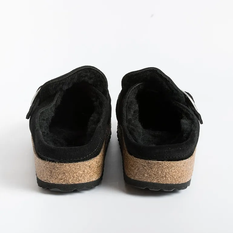 BIRKENSTOCK Sabots And Sleepers* - Sleepers 1018126 - Buckley - Black Shearling