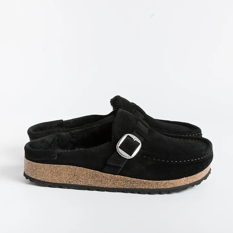 BIRKENSTOCK Sabots And Sleepers* - Sleepers 1018126 - Buckley - Black Shearling