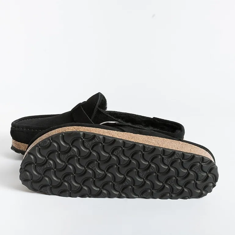 BIRKENSTOCK Sabots And Sleepers* - Sleepers 1018126 - Buckley - Black Shearling
