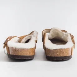 BIRKENSTOCK Sabots And Sleepers* - Sleepers 1001141- Boston Fur - Mink