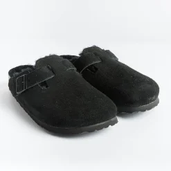 BIRKENSTOCK Sabots And Sleepers* -Sleepers 0259883 - Boston Fur - Black