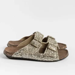 BOSABO Low Sandals* - Flat Sandals - 430 - Gold Glitter
