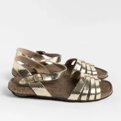 BOSABO Low Sandals* - Flat Sandals - 478 - Old Metal Gold