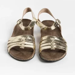 BOSABO Low Sandals* - Flat Sandals - 478 - Old Metal Gold