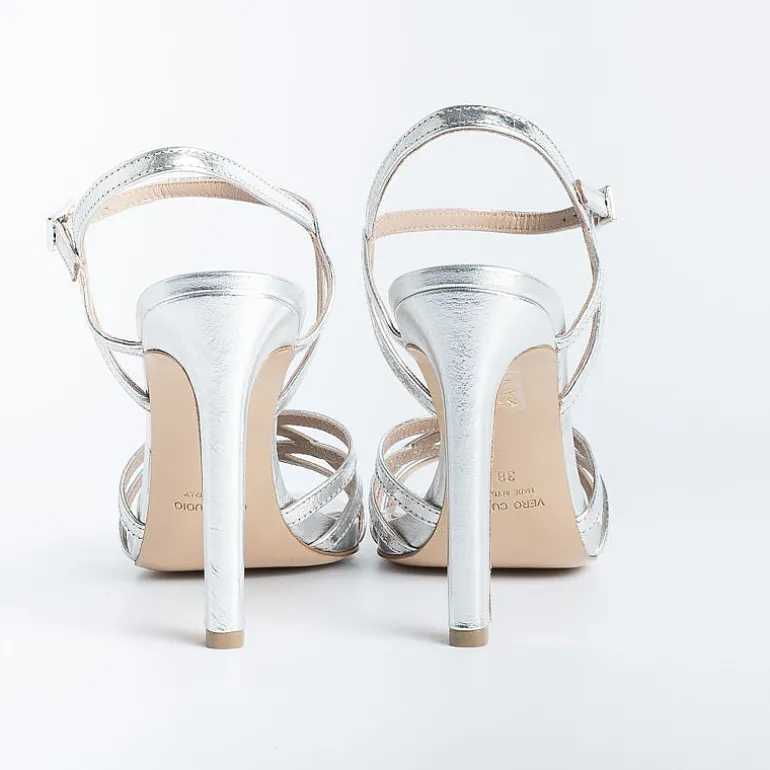 CAPPELLETTO 1948 Sandals With Heel*Cappellettoshop - Sandals With Heels - Lilyan3 - Silver Laminate