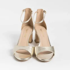 CAPPELLETTO 1948 Sandals With Heel*Cappellettoshop - Sandals With Heels - Aleta 4 - Platinum Laminate