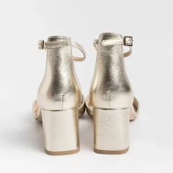 CAPPELLETTO 1948 Wedding Shoes*Cappellettoshop - Sandals With Heels - Aleta 4 - Platinum Laminate