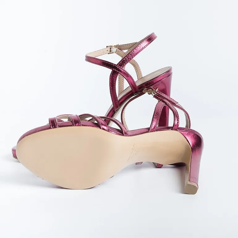 CAPPELLETTO 1948 Sandals With Heel*Cappellettoshop - Sandals With Heels - Lilyan3 - Fuchsia Laminate