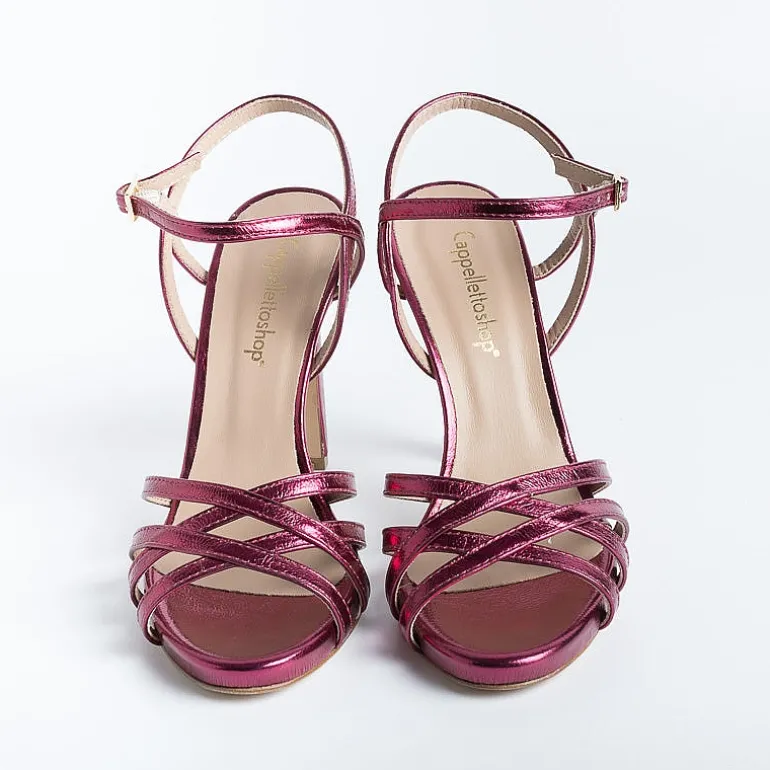 CAPPELLETTO 1948 Sandals With Heel*Cappellettoshop - Sandals With Heels - Lilyan3 - Fuchsia Laminate