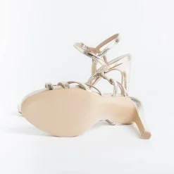 CAPPELLETTO 1948 Wedding Shoes*Cappellettoshop - Sandals With Heels - Lilyan3 - Platinum Laminate