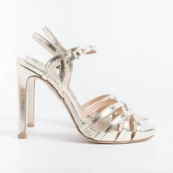CAPPELLETTO 1948 Wedding Shoes*Cappellettoshop - Sandals With Heels - Lilyan3 - Platinum Laminate