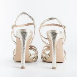 CAPPELLETTO 1948 Wedding Shoes*Cappellettoshop - Sandals With Heels - Lilyan3 - Platinum Laminate