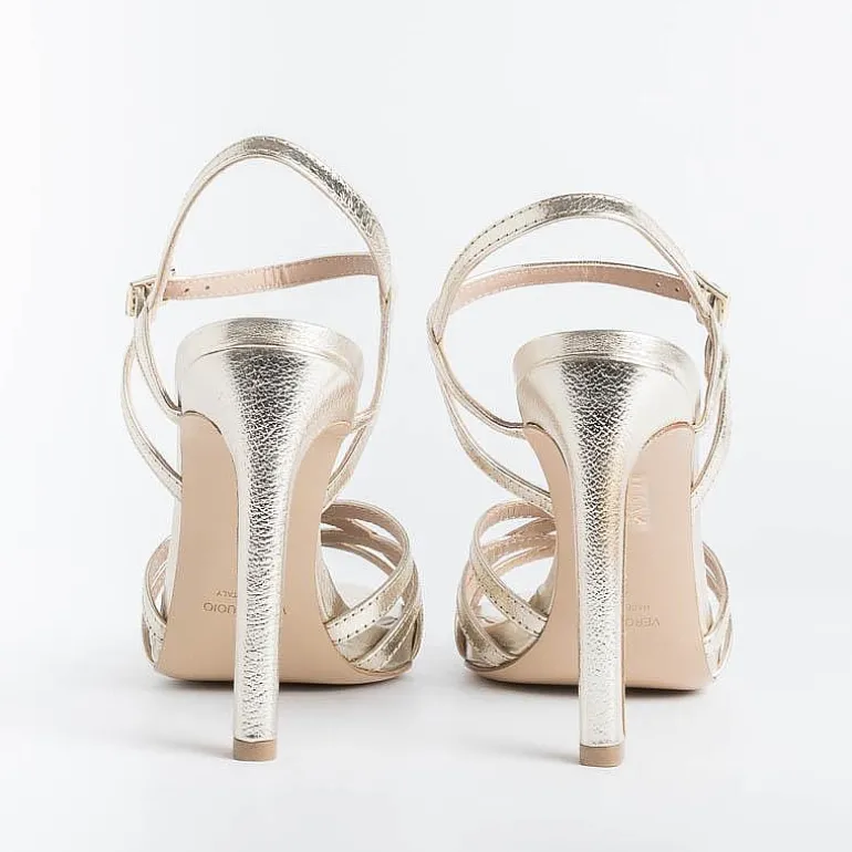 CAPPELLETTO 1948 Wedding Shoes*Cappellettoshop - Sandals With Heels - Lilyan3 - Platinum Laminate