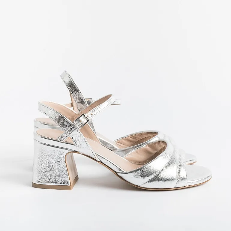 CAPPELLETTO 1948 Sandals With Heel*Cappellettoshop - Sandals With Heels - Anika7 - Silver Laminate
