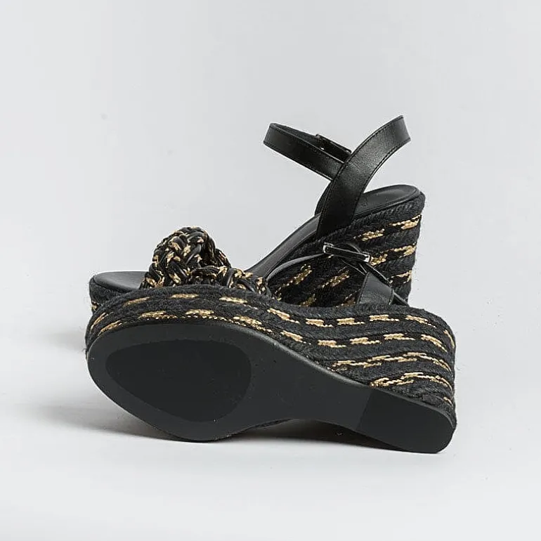 CASTAÑER Sandals With Heel*Castaner - Sandals With Heels - Espadrilles - Joaquina - Black Gold