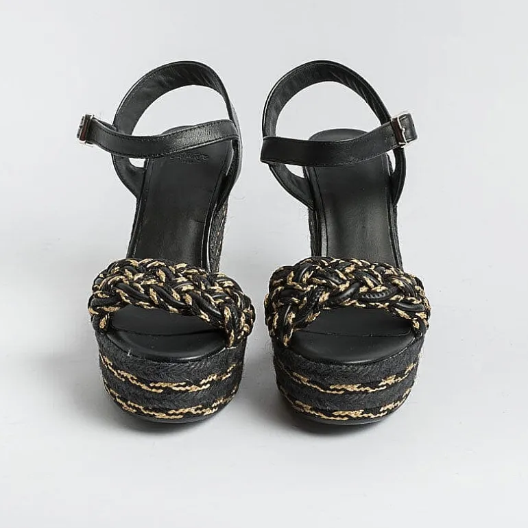 CASTAÑER Sandals With Heel*Castaner - Sandals With Heels - Espadrilles - Joaquina - Black Gold