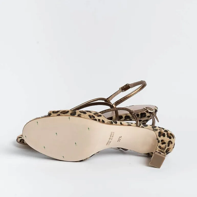 CHEVILLE Sandals With Heel* - Sandals With Heels - Alida - Bronze Leopard