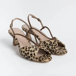 CHEVILLE Sandals With Heel* - Sandals With Heels - Alida - Bronze Leopard