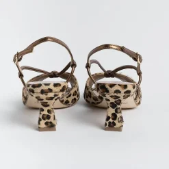 CHEVILLE Sandals With Heel* - Sandals With Heels - Alida - Bronze Leopard