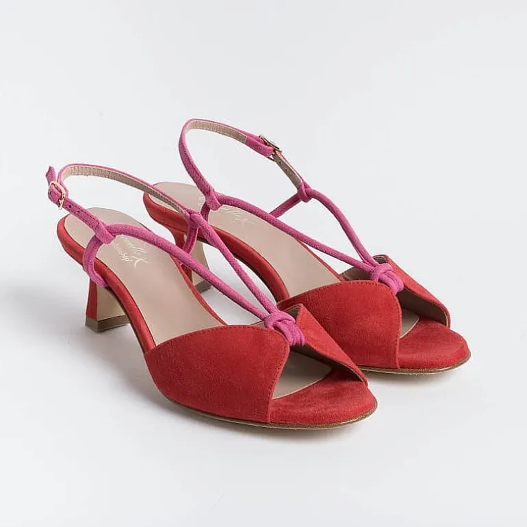 CHEVILLE Sandals With Heel* - Sandals With Heels - Alida - Fuchsia Red