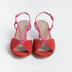 CHEVILLE Sandals With Heel* - Sandals With Heels - Alida - Fuchsia Red