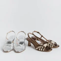 CHEVILLE Ceremony - Shoes And Clutches* - Sandals With Heel - Clizia - Silver