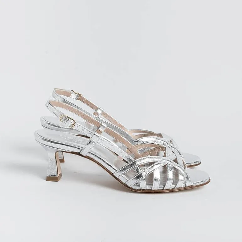CHEVILLE Ceremony - Shoes And Clutches* - Sandals With Heel - Clizia - Silver