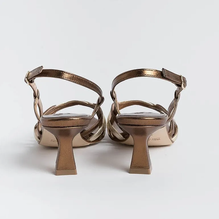 CHEVILLE Sandals With Heel* - Sandals With Heel - Clizia - Bronze Gold