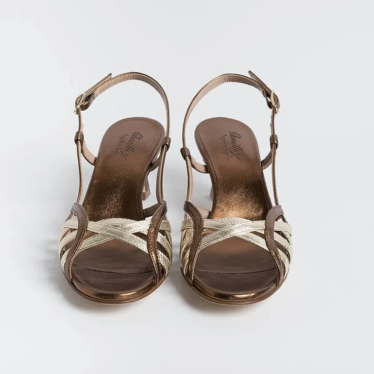 CHEVILLE Sandals With Heel* - Sandals With Heel - Clizia - Bronze Gold