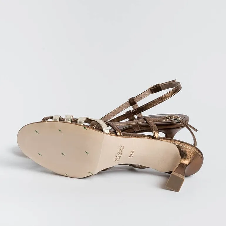 CHEVILLE Sandals With Heel* - Sandals With Heel - Clizia - Bronze Gold