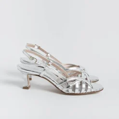 CHEVILLE Wedding Shoes* - Sandals With Heel - Clizia - Silver