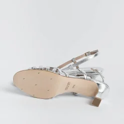 CHEVILLE Wedding Shoes* - Sandals With Heel - Clizia - Silver
