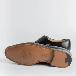 Church's Double Buckle* - Cowes Double Buckle - Black Calfskin