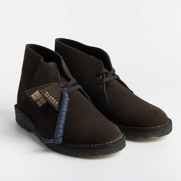 CLARKS - Collezione Uomo Poles*Clarks - Polish - Desert Coal - Brown Suede