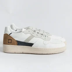 DATE Sneakers* - Sneakers - Court 2.0 - Vintage Calf White Camel