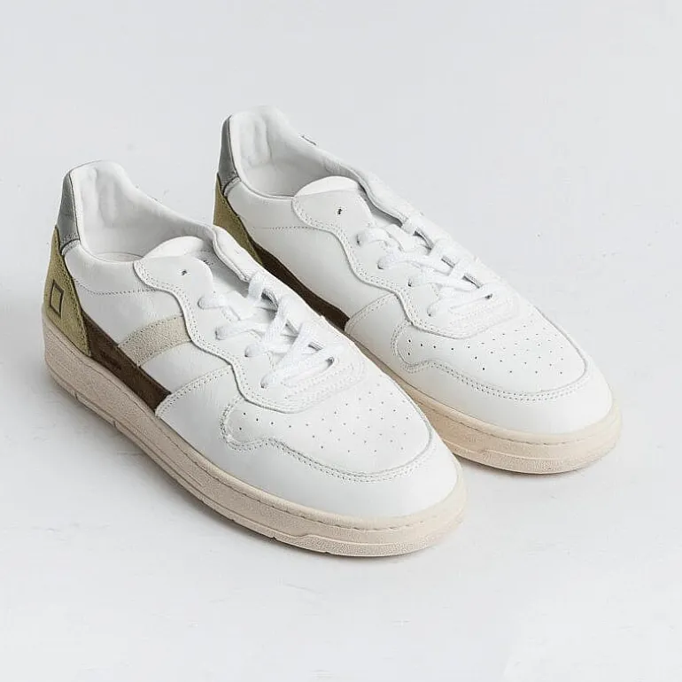 DATE Sneakers* - Sneakers - Court 2.0 - Vintage Calf White Army