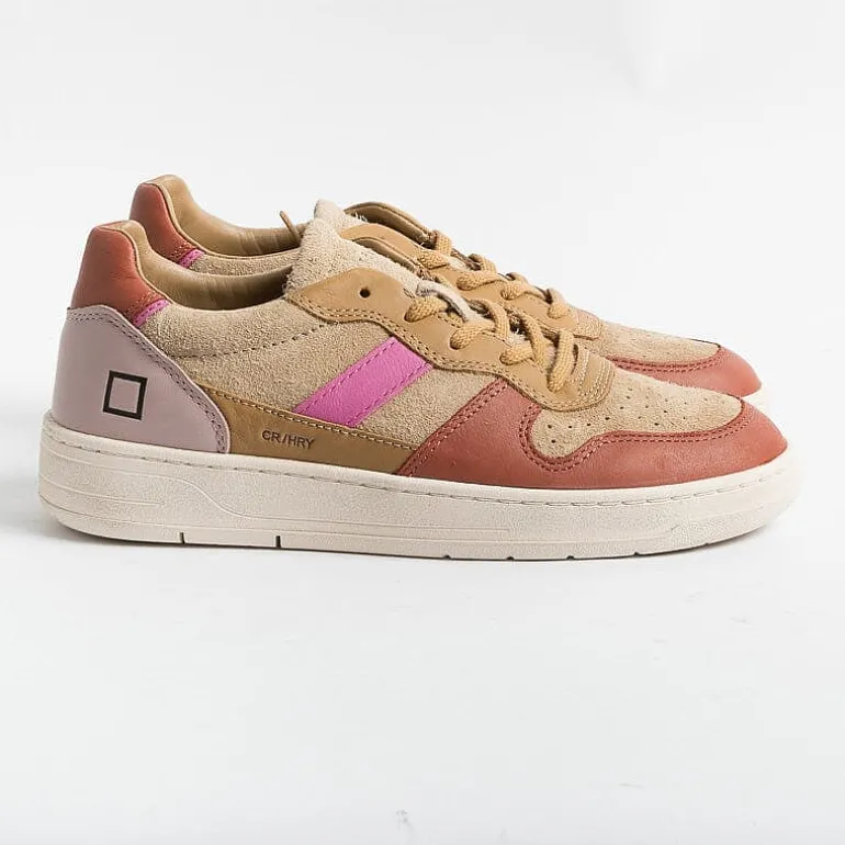 DATE Sneakers* - Sneakers - Court 2.0 Hairy Beige - Beige Orange
