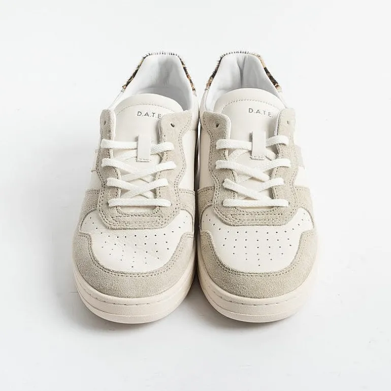 DATE Sneakers* - Sneakers - Court 2.0 Vintage Calf - Ivory Leopard