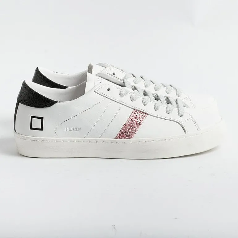 DATE Sneakers* - Sneakers - Hill Low Vintage Calf White Petal - White Pink