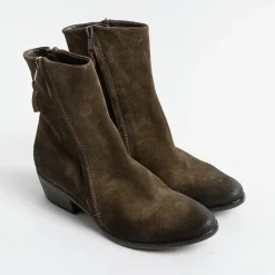 Elena Iachi Ankle Boots* - Texan Boot E3533 - Hombre Bark Wash