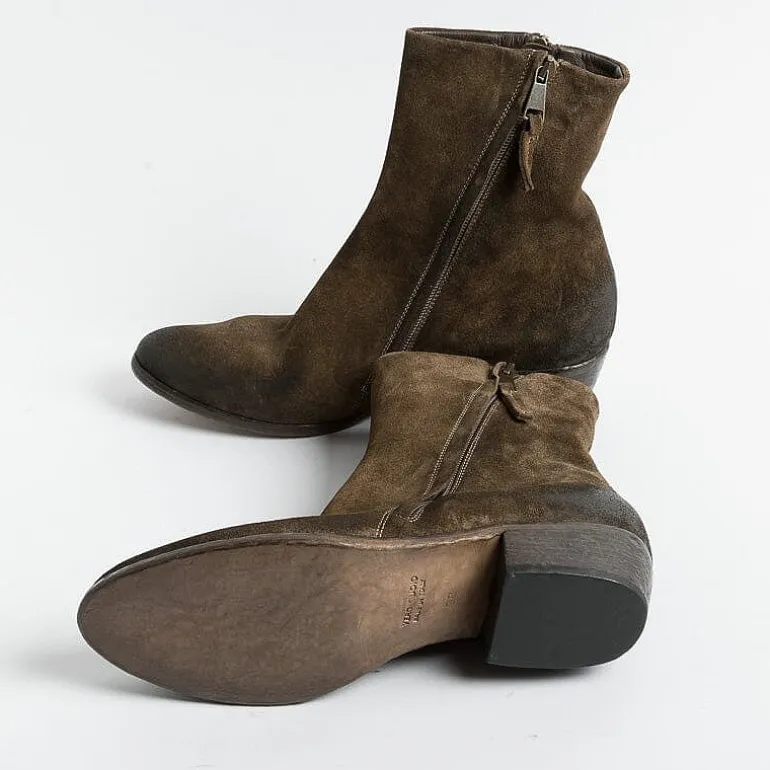 Elena Iachi Ankle Boots* - Texan Boot E3533 - Hombre Bark Wash