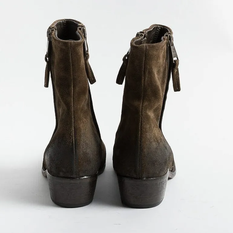 Elena Iachi Texans* - Texan Boot E3533 - Hombre Bark Wash