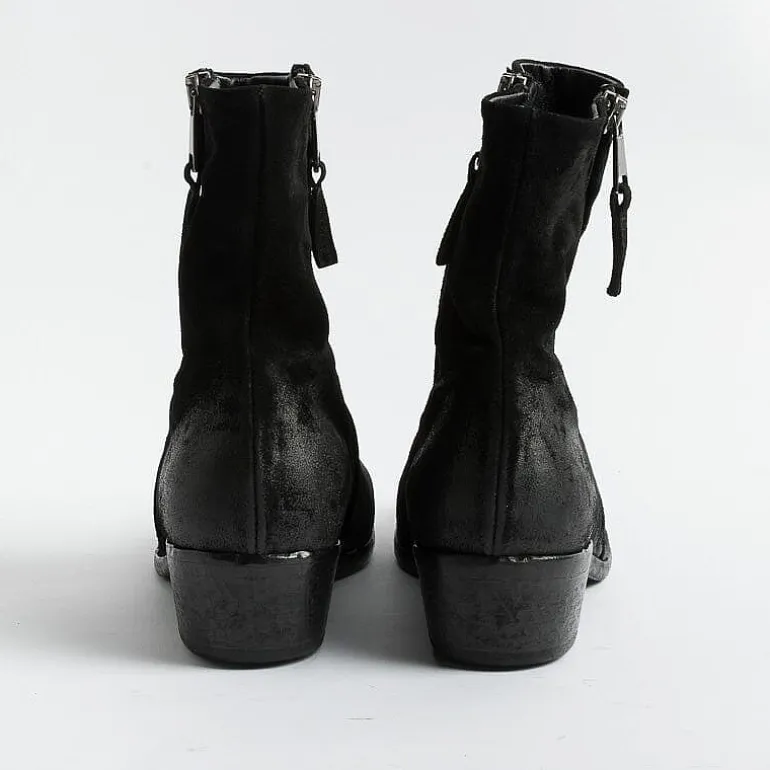Elena Iachi Ankle Boots* - Texan Boot E3533 - Hombre Black Wash