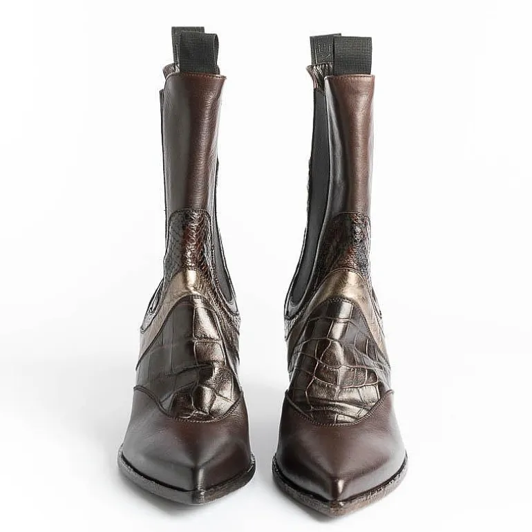 Elena Iachi Texans* - Texan Boots E2479 - Dark