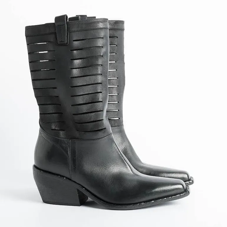 Elena Iachi Texans* - Texan Boots E2882 - Black Boston